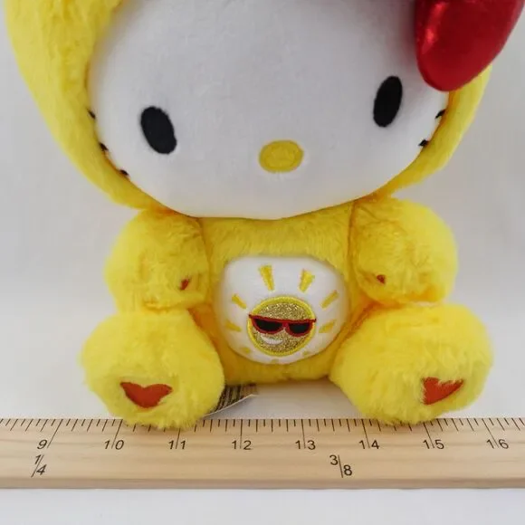 Hello Kitty Care Bear Funshine Yellow Plush Stuffed Animal Soft Gifts Christmas - Picture 12 of 15